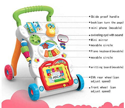 POPPINS BabySit-to-Stand Learning Walker, First Steps Baby Activity Walker