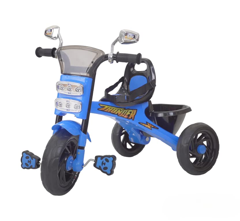 Panda Thunder Tricycle For kids 2-5 Years Kids Comes With Light & Music (Blue)