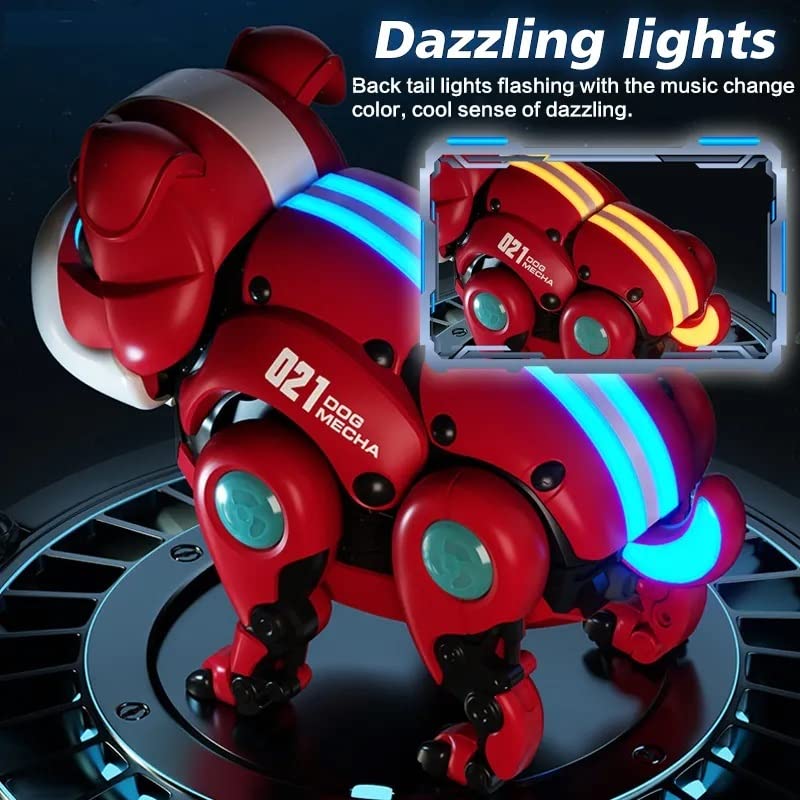 Musical Robot Toy Dog with Flashing Lights And Music - Mecha Dog