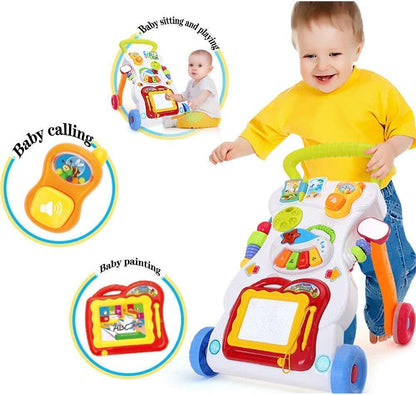 POPPINS BabySit-to-Stand Learning Walker, First Steps Baby Activity Walker