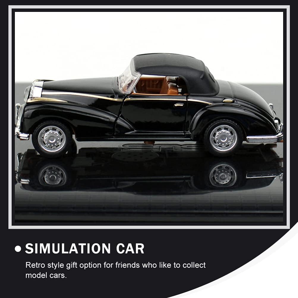 Classic Cars 1:32 Scale Die Cast Metal cars Black With Roof