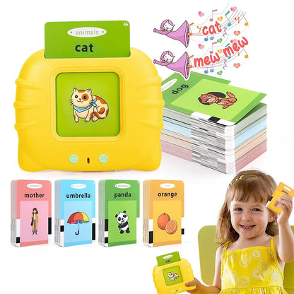 Talking Flash Cards Learning Toys for 2 3 4 5 6 Year Old kidsEducational(Yellow)