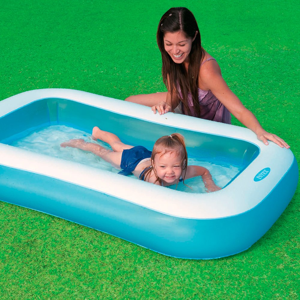 Intex Inflatable Rectangular Pool - Blue