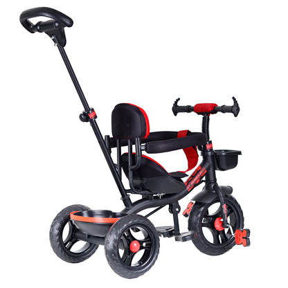 Luusa GT-1 Tricycle For Kids Plug N Play baby Cycle With Parent Handle Red