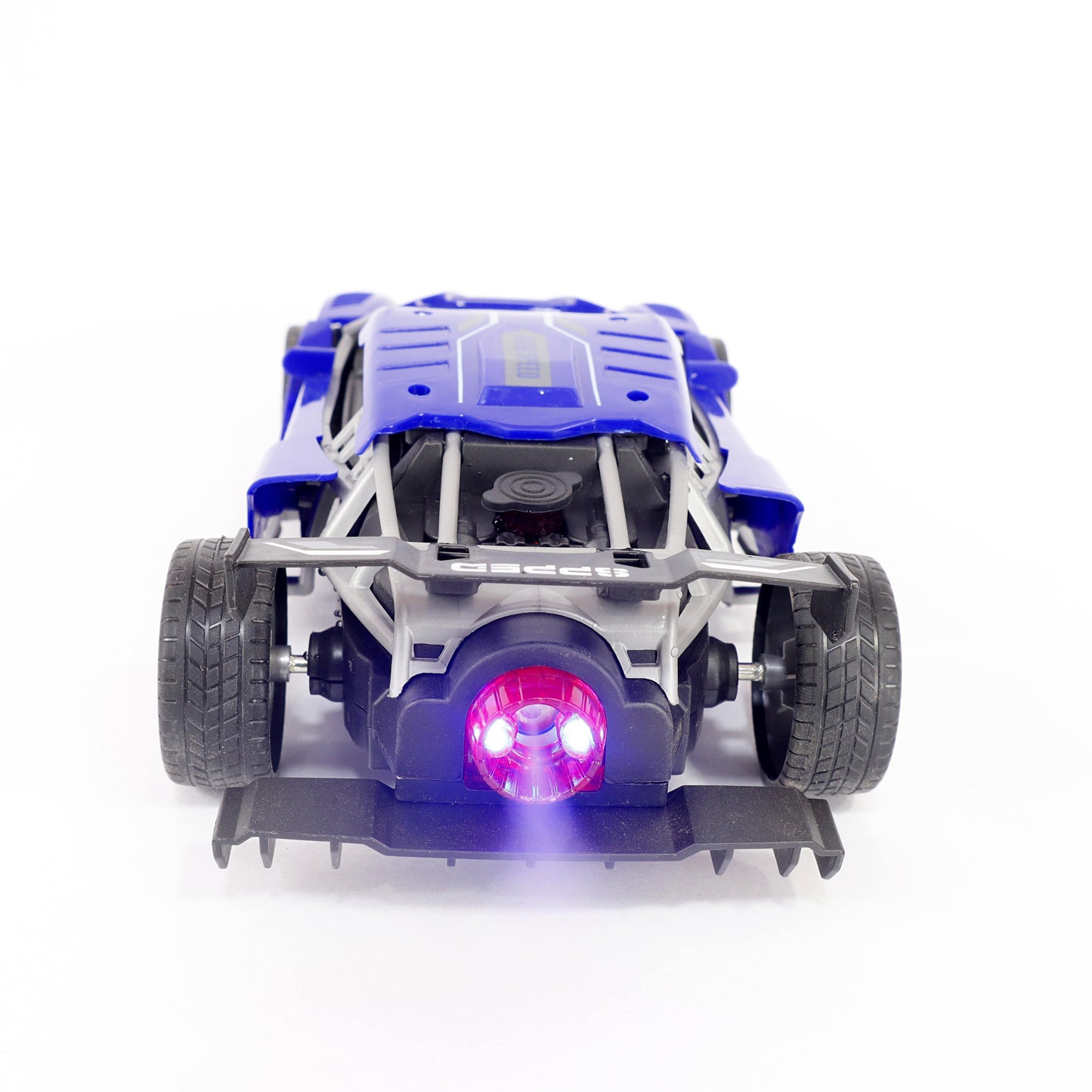 Turbo Smoke-Enabled Sports Racing Car: Safe, Fast, and Full of Thrills! Blue Colour