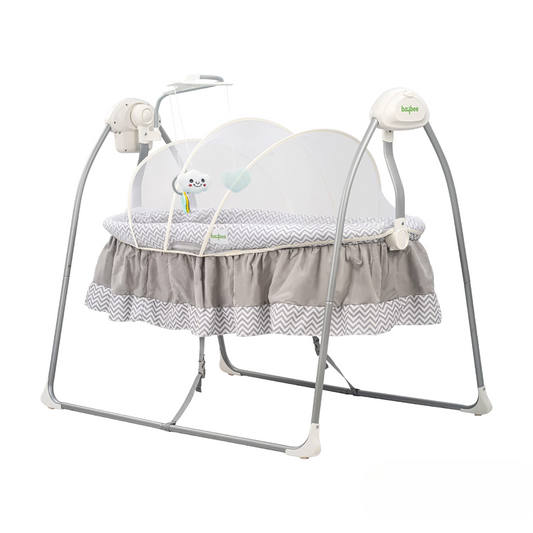 Baybee Wanda Automatic Electric Cradle For Baby(0-2) Years (Brown)