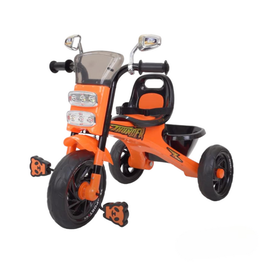 Panda Thunder Tricycle For kids 2-5 Years Kids Comes With Light & Music (Orange)