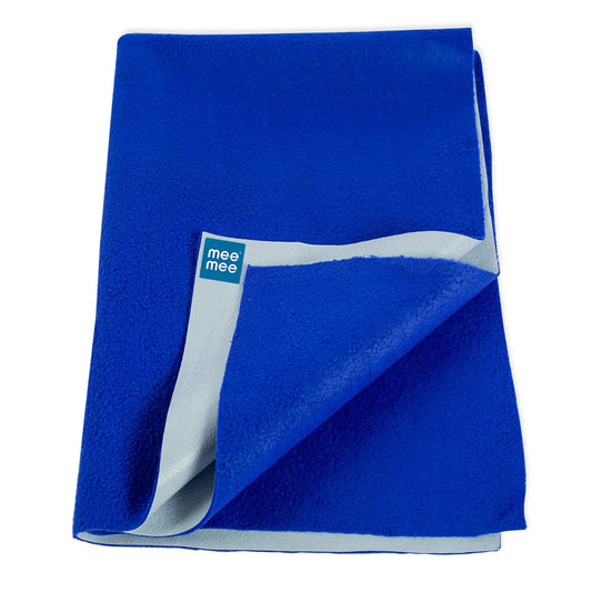Mee Mee Reusable Water Proof/Extra Absorbent Dry Sheets(Royal Blue, small)