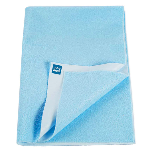 Mee Mee Reusable Mat Water Proof/Extra Absorbent Dry Sheets(Blue, Medium)