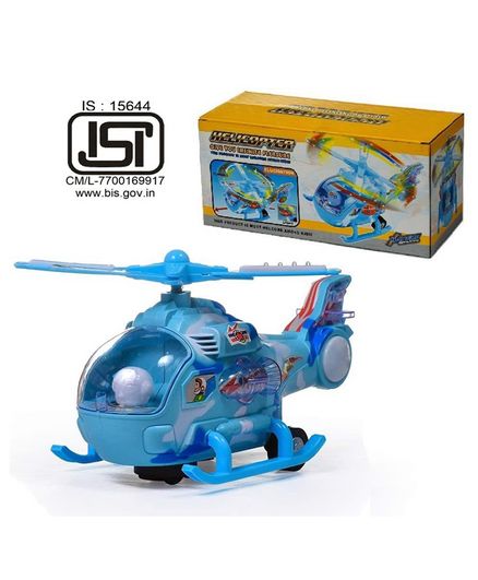 Musical Helicopter Toy For 3+ Years Kids - Blue