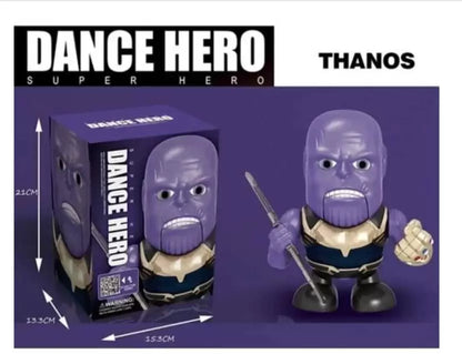 Dance Hero Thanos Musical Dancing Robot Toys For kids Action Figure Purple