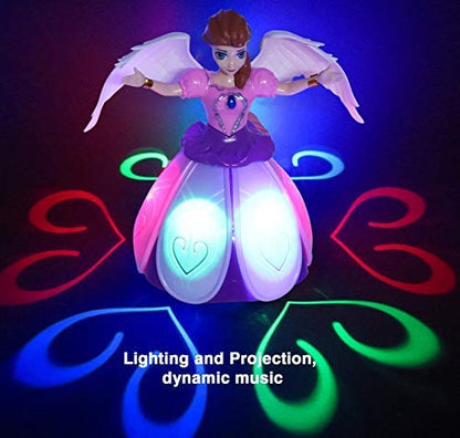 Dancing Girl Musical toy Rotates 360 Degress comes Beautiful Light and Music
