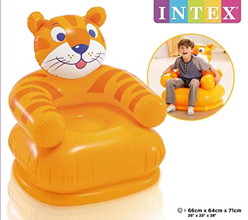 Intex Tiger Inflatable Chair For kids 2-8 Years For Both Boys And Girls