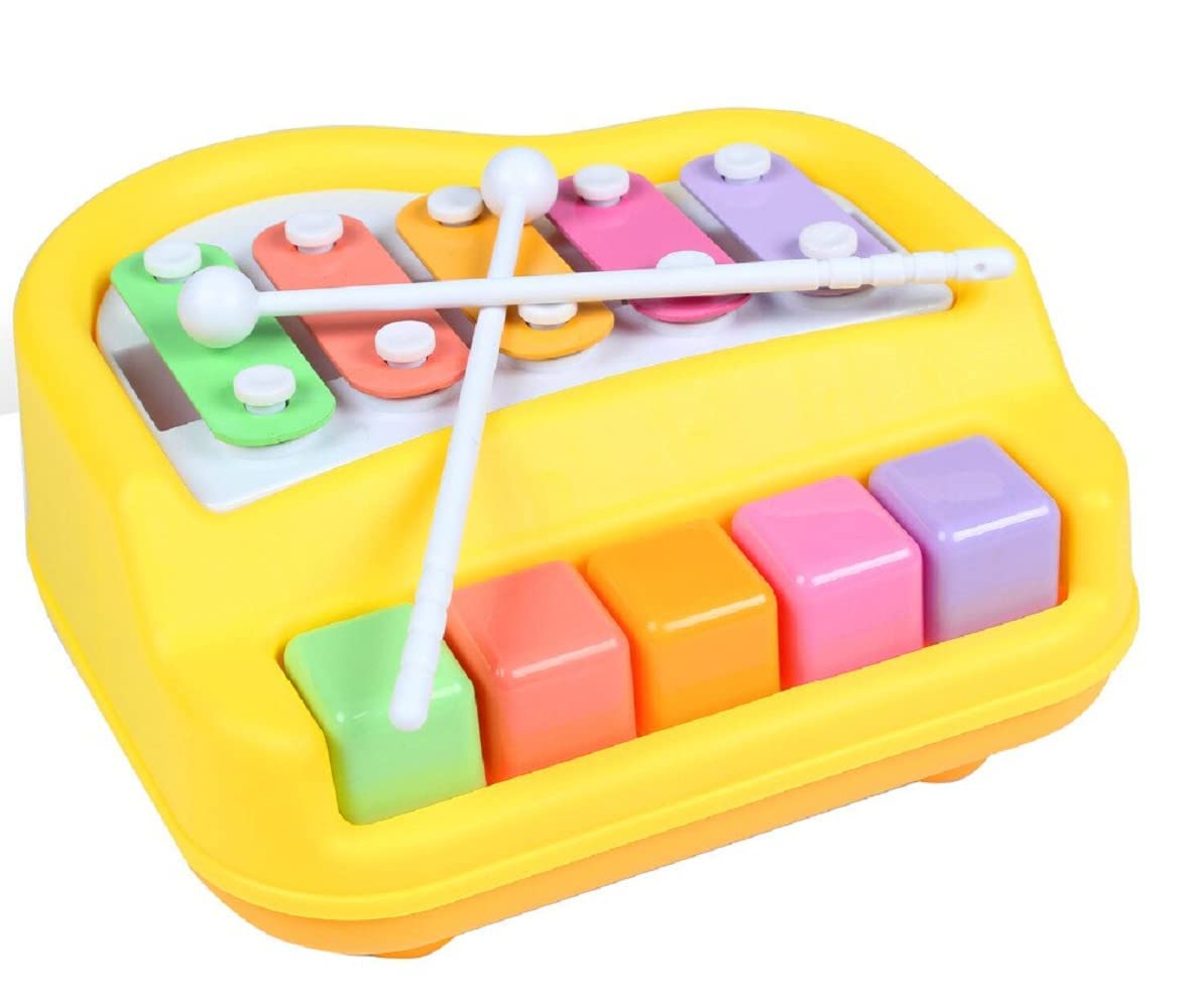 Poppins Melody Musical Xylophone and Piano (Yellow)