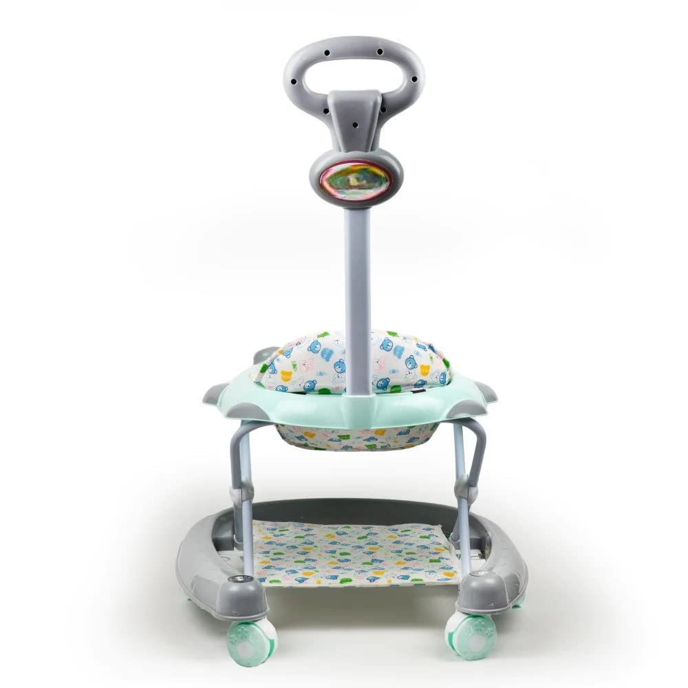 Panda Bravo Baby Walker (06-15) Months Comes With Legs Rest & Music- Green