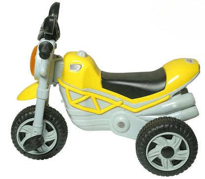 Rainbow's Bullet Tricycle With Music And Light Baby Rideon Bike(Yellow)