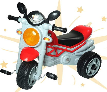 Rainbow's Bullet Tricycle With Music And Light Baby Rideon Bike(RED)