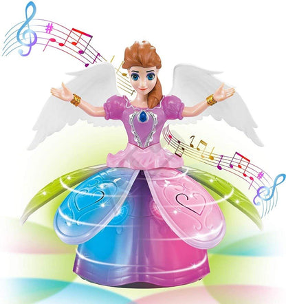 Dancing Girl Musical toy Rotates 360 Degress comes Beautiful Light and Music