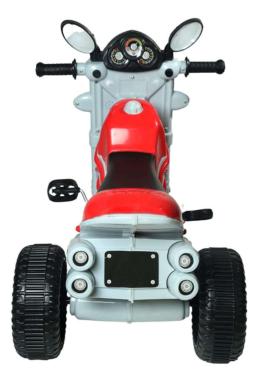 Rainbow's Bullet Tricycle With Music And Light Baby Rideon Bike(RED)