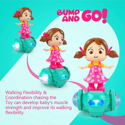 Dancing Girl Musical toy Rotates 360 Degrees comes with Beautiful Flashing Light and Music