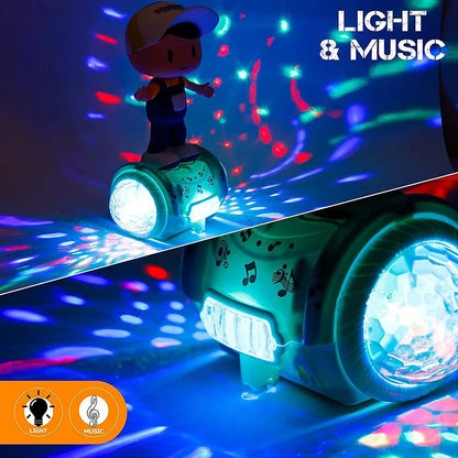 Dancing Boy Toy Rotates 360Degrees Comes with Beautiful Music & Light