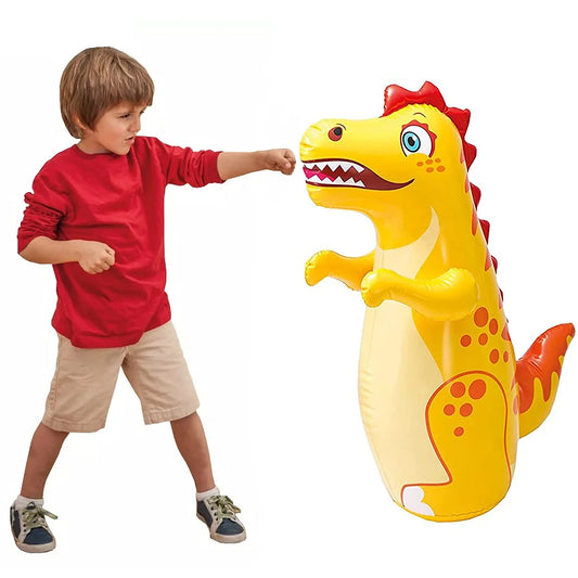 Punching Inflated Dinosaur Toy for Kids  Water Filled Base BOP for Toddlers