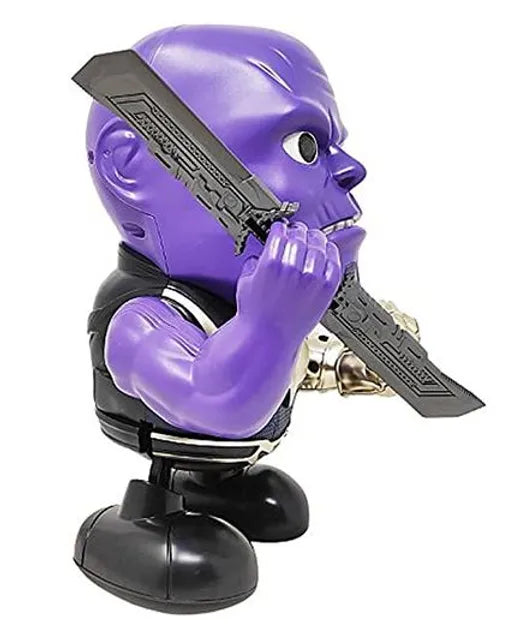 Dance Hero Thanos Musical Dancing Robot Toys For kids Action Figure Purple
