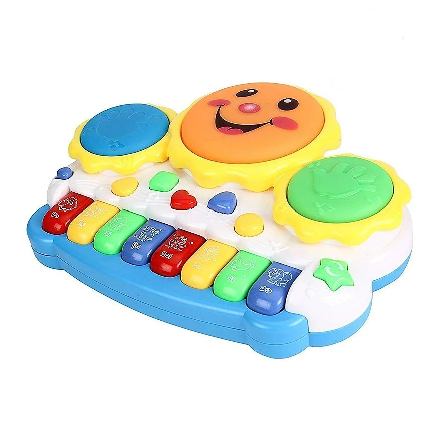 Drum Keyboard Musical Toys with Flashing Lights - Animal Sounds and Songs,Plasti