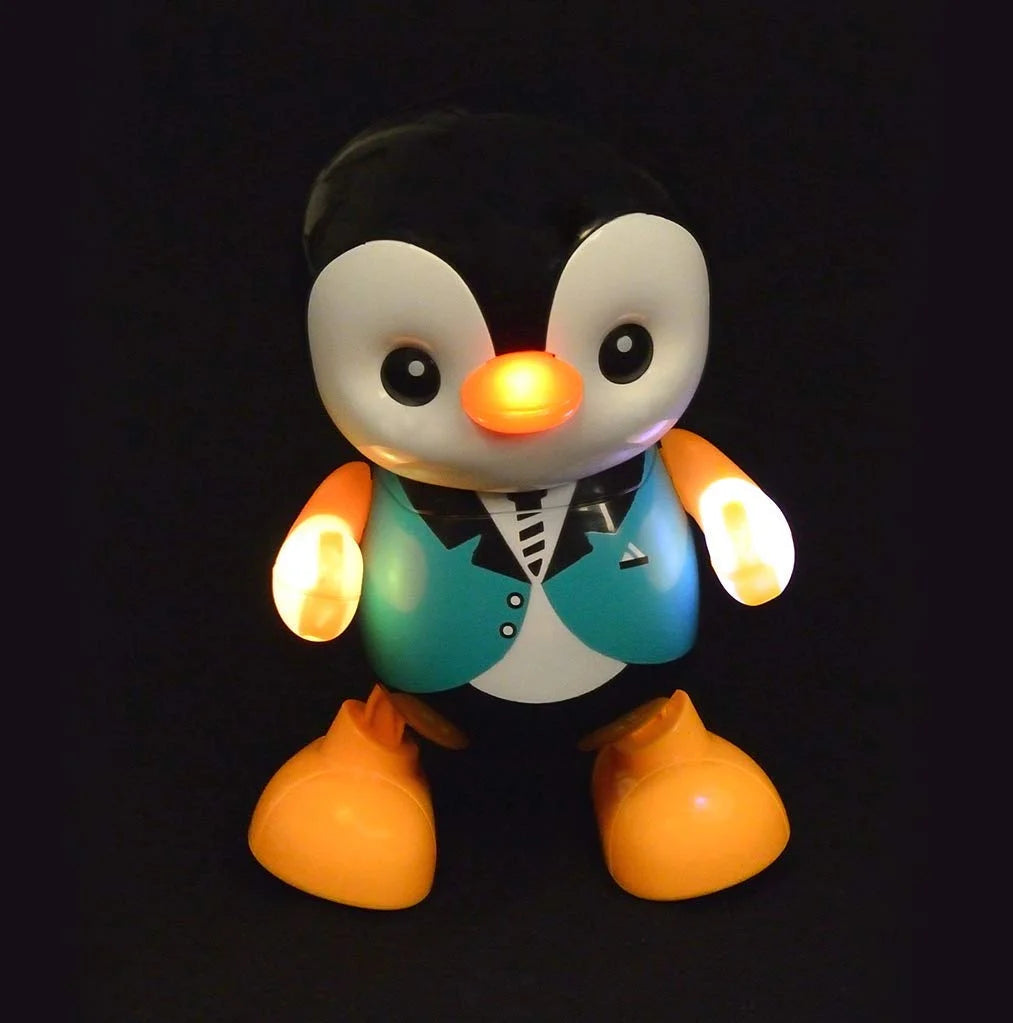 Dancing Penguin Robot Toys With Music And Light For (6M-3Y) For Kids