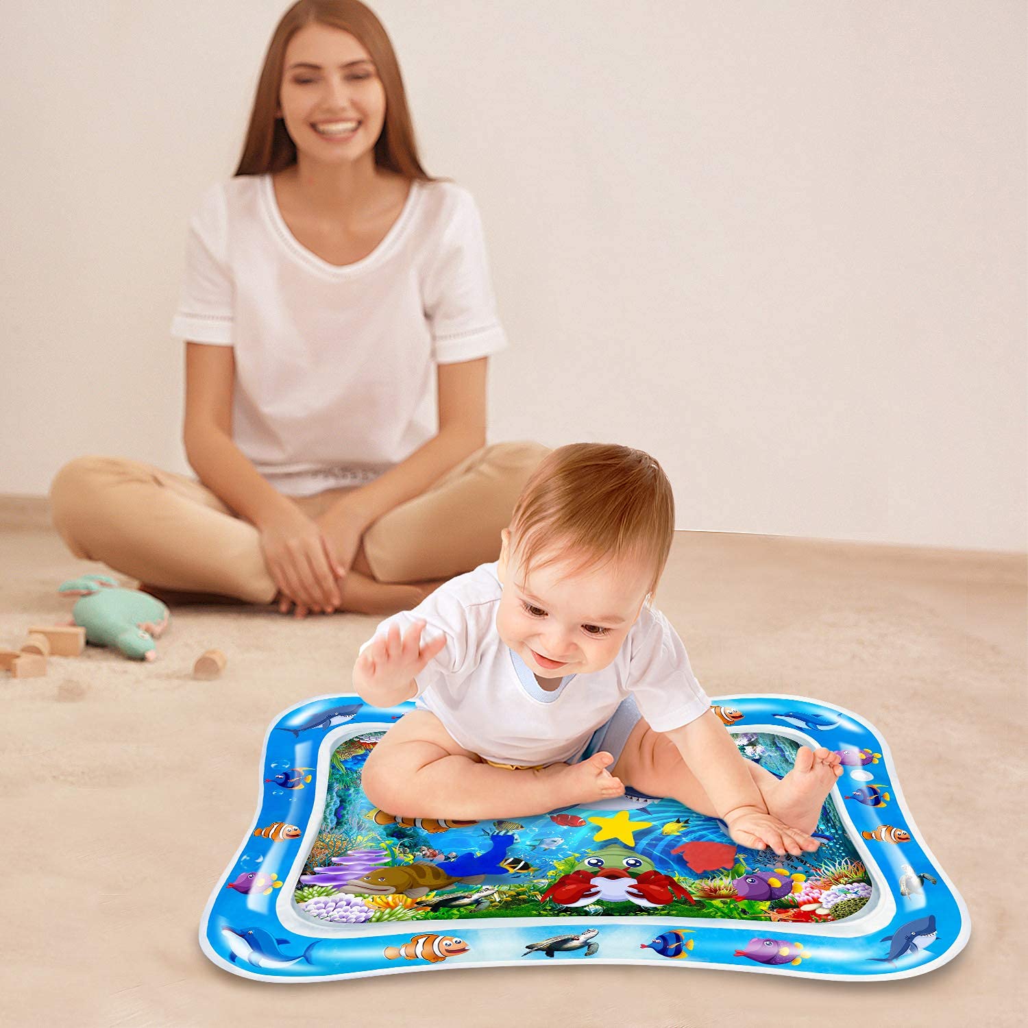Inflatable Water Play mat Baby And Toddlers Perfect Fun Time With Floating Toys