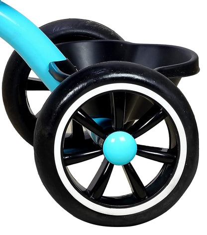 Luusa Nitro 250 TRICYCLE: A Fun and Sturdy Metal Baby Cycle with Cartoon Charm Blue