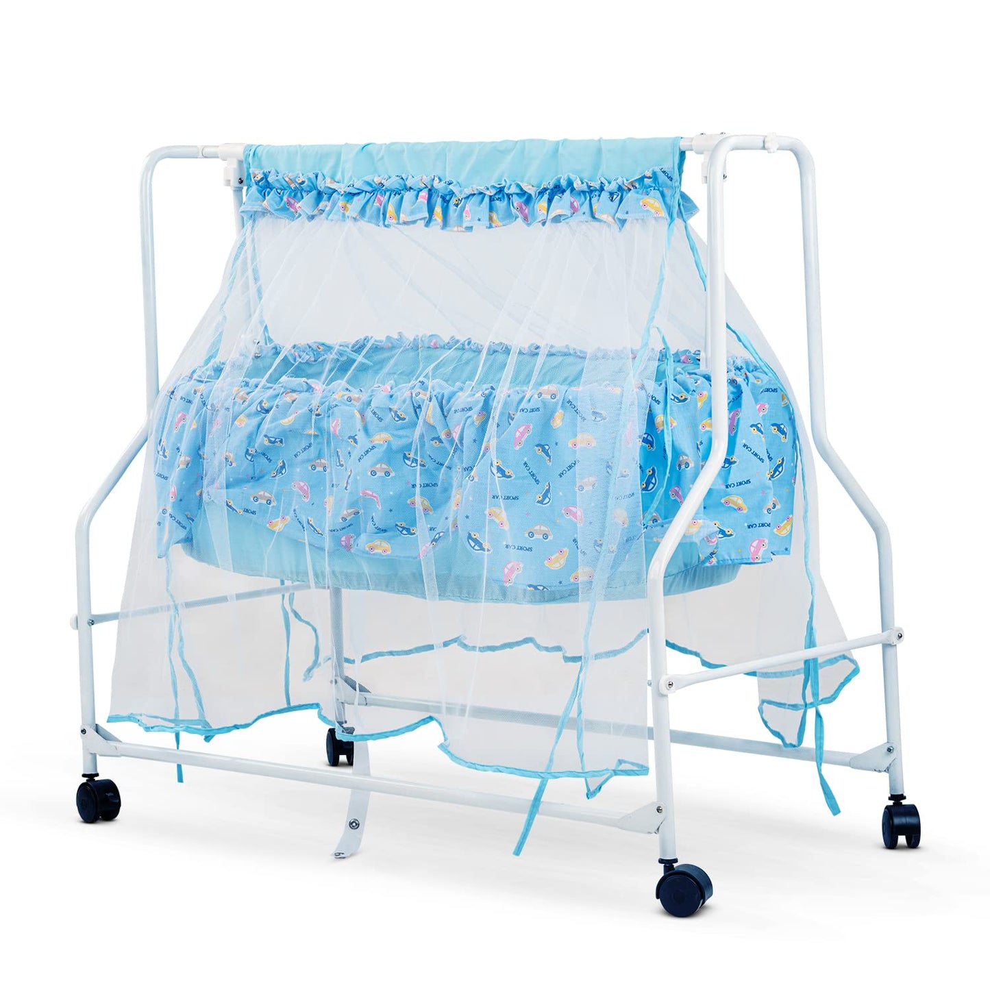 Baybee Baby Swing Cradle for Newborn Babies 0 to 12 Months (Blue)