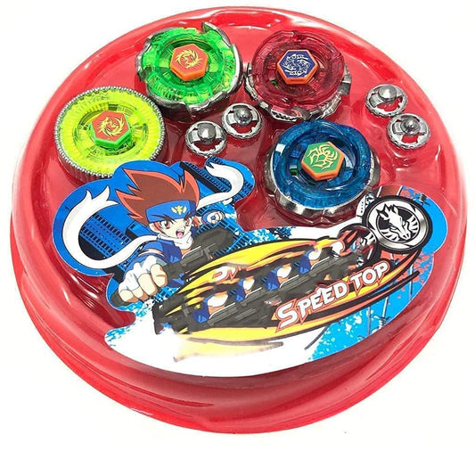 Poppins Metal Fusion for Kids,Boys,Girls Spinning Beyblade Special Combo Set 4D 3D