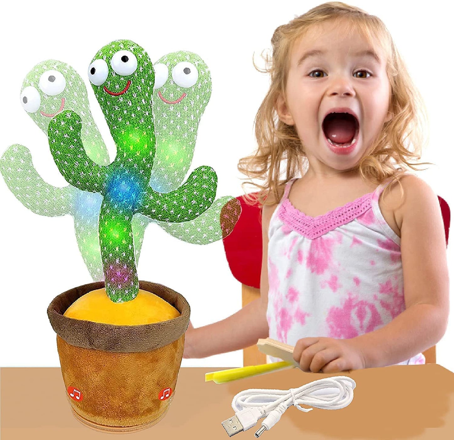 Green Cactus Toy-Dancing, Singing, Repeating