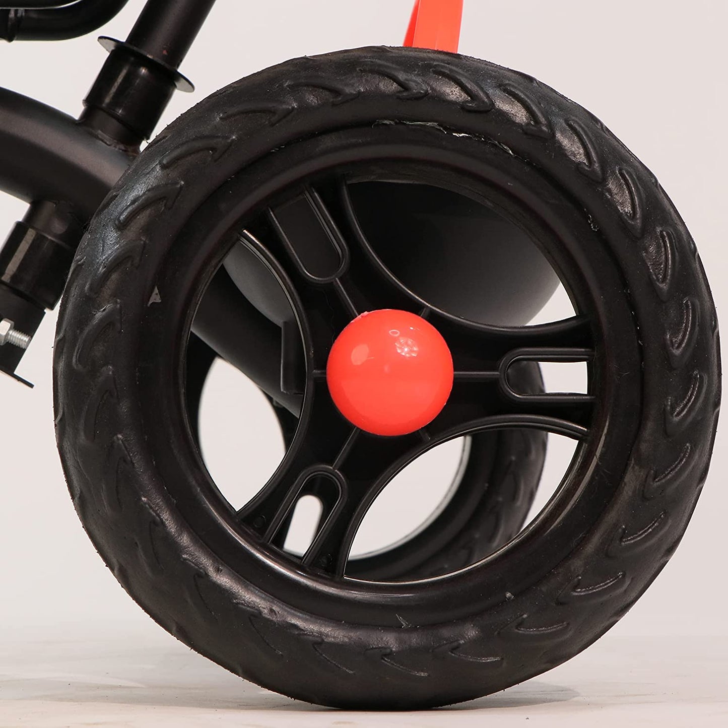 Luusa GT500 Hooded Tricycle Plug N Play Kids / Baby Tricycle with Parental Control (Red)
