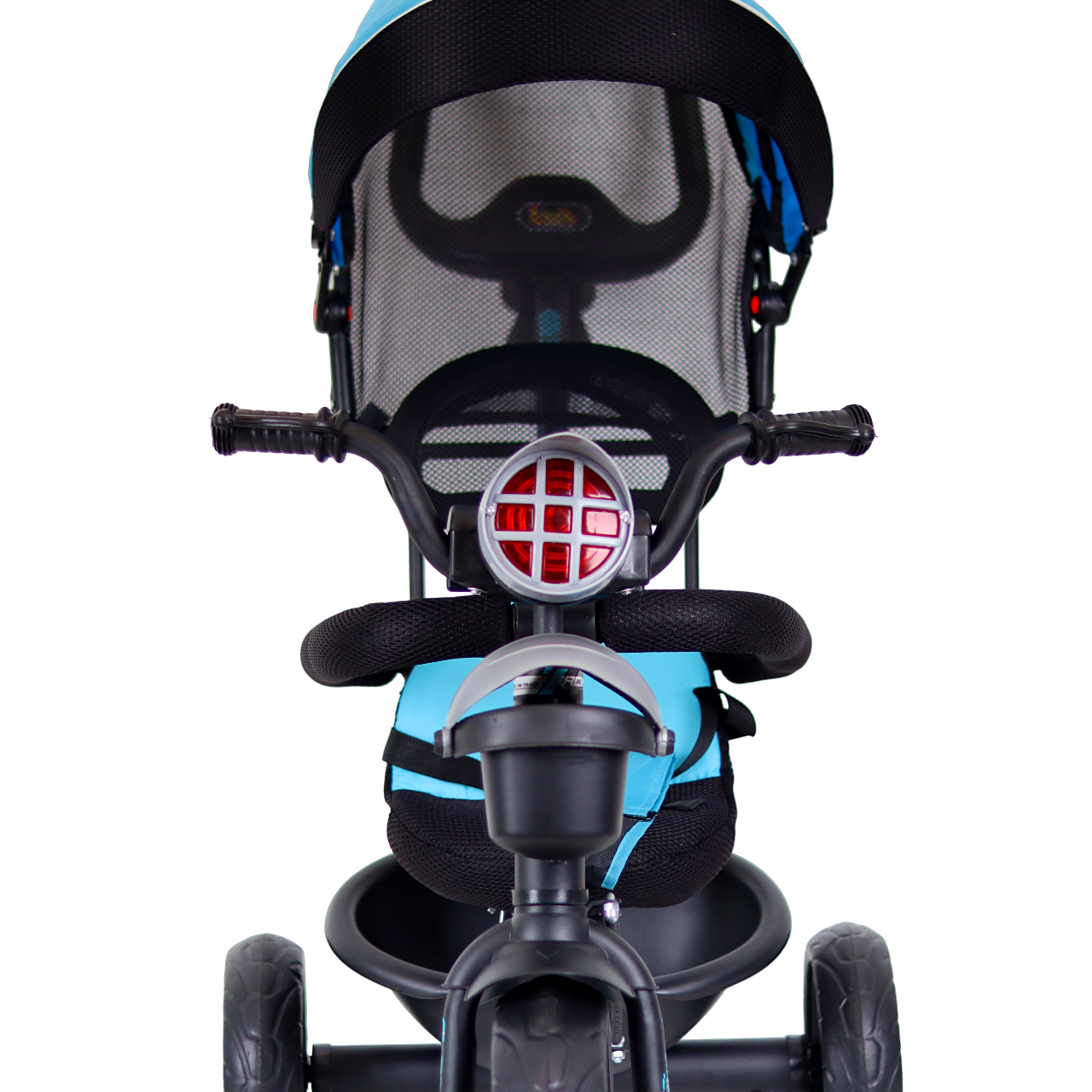 Luusa R9 Power 500 Tricycle for Kids Safest baby cycle with Hood and Parent Handle-Blue