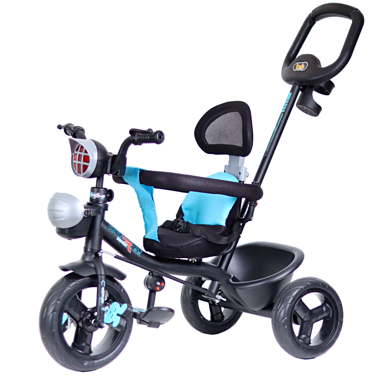 Luusa R9 Power Black Edition Tricycle for Kids - Hoodless Version