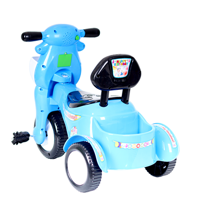 Panda Happy Birthday Musical Tricycle Ride-on For Boys and Girls(Blue)