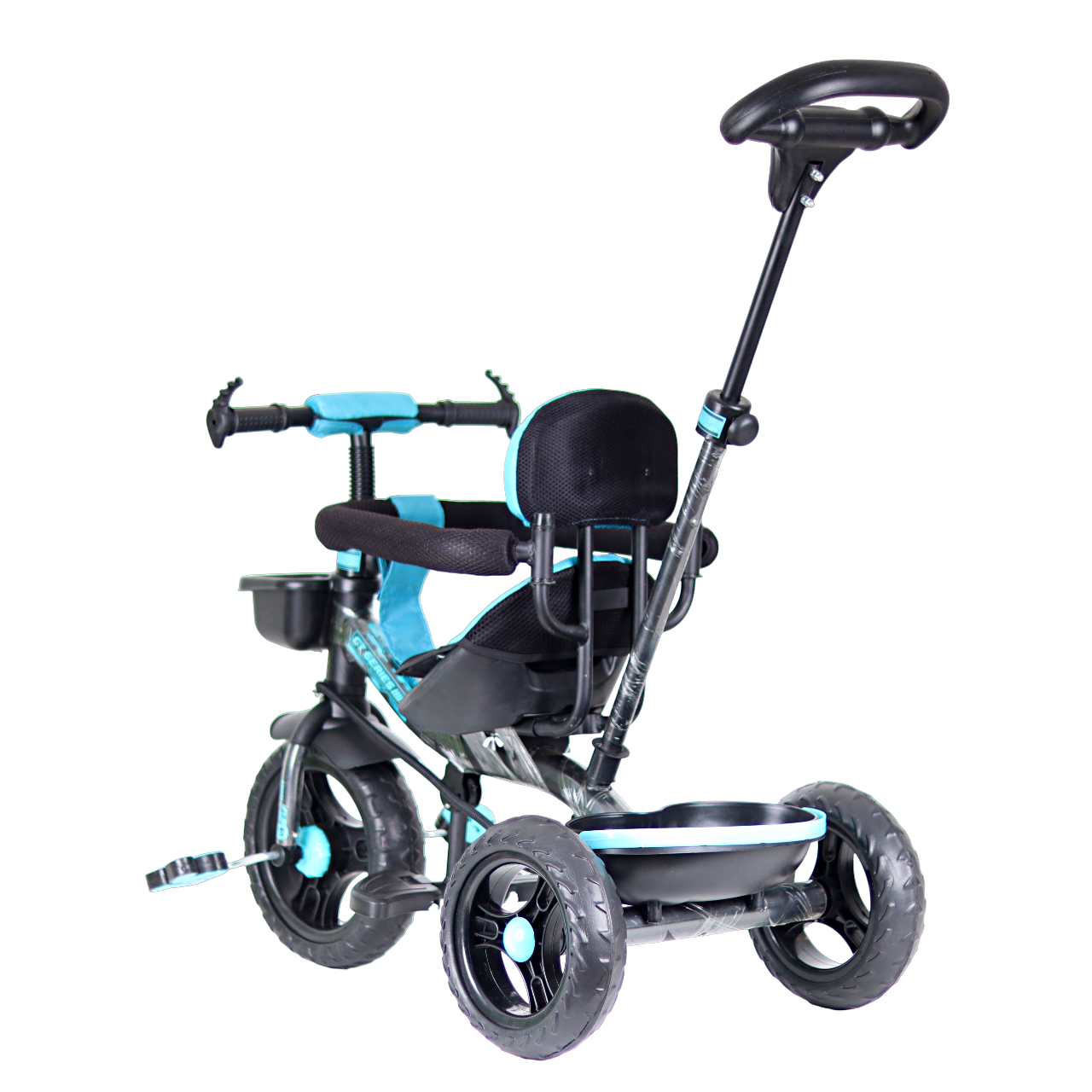 Luusa GT-1 Tricycle For Kids Plug N Play baby Cycle With Parent Handle Blue