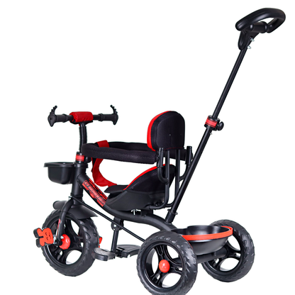 Luusa GT-1 Tricycle For Kids Plug N Play baby Cycle With Parent Handle Red