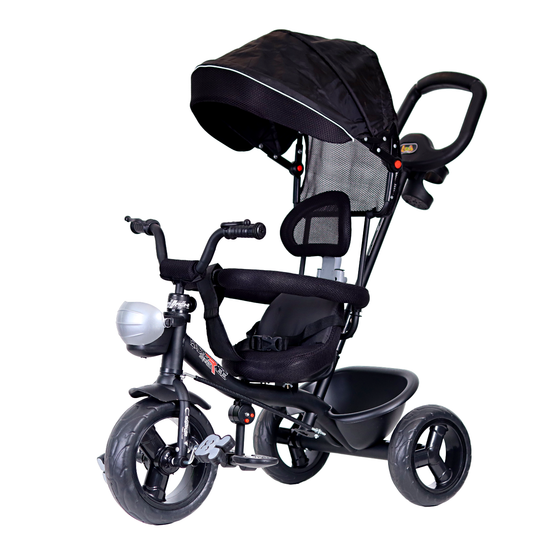 Luusa R1 Pro Tricycle for Kids - Hooded, Adjustable, and Safe