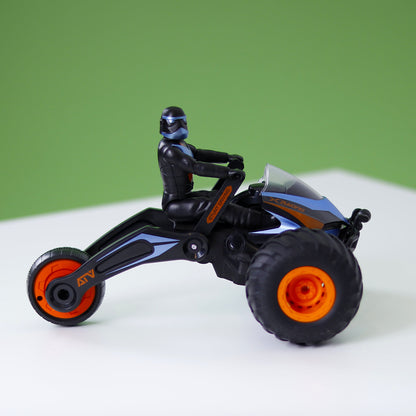 2.4 Ghz Stunt Racing Remote Control Car ATV Racing Model Bike Orange