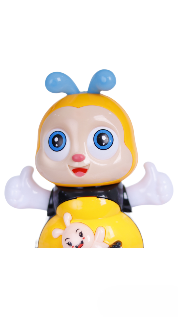 Musical Dancing Bee Robot Toy: Captivating Music & Flashing Lights for Toddlers