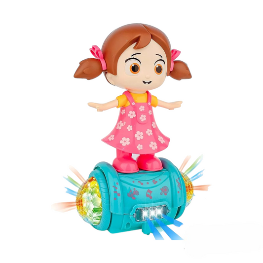 Dancing Girl Musical toy Rotates 360 Degrees comes with Beautiful Flashing Light and Music