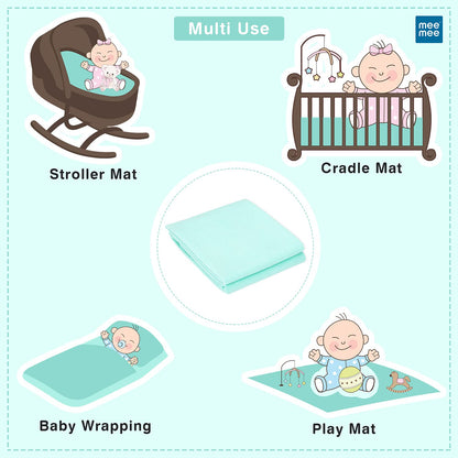 Mee Mee Reusable Water Proof/Extra Absorbent Cotton Mat/Dry Sheets/Bed Protector